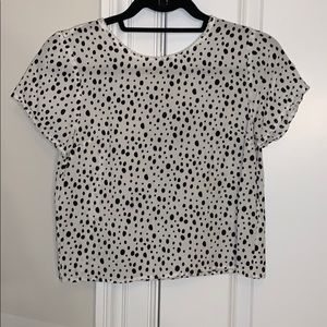 Polka Dot Crop Blouse